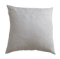 Preview: Hanf Dekokissen Bezug 40x40cm mit Stickerei